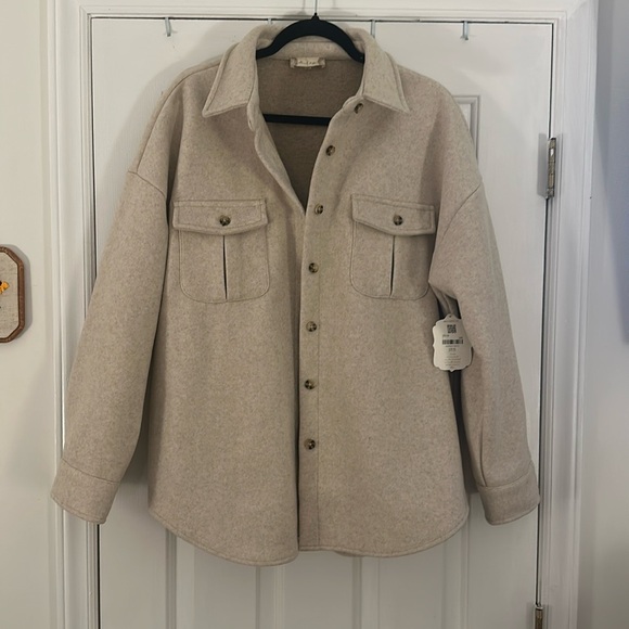 Altar'd State Jackets & Blazers - Cream Shacket from Altar’d State. With tags, never worn.